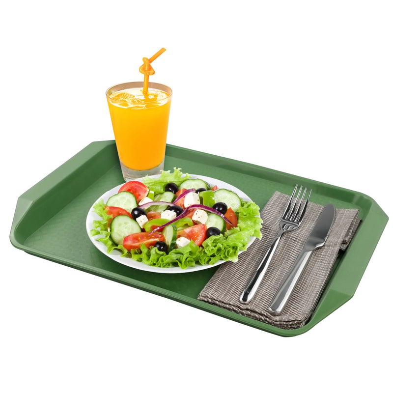 EudokkyNA Colored Service Tray Set of 6, Fast Food Plastic Trays - Image 4